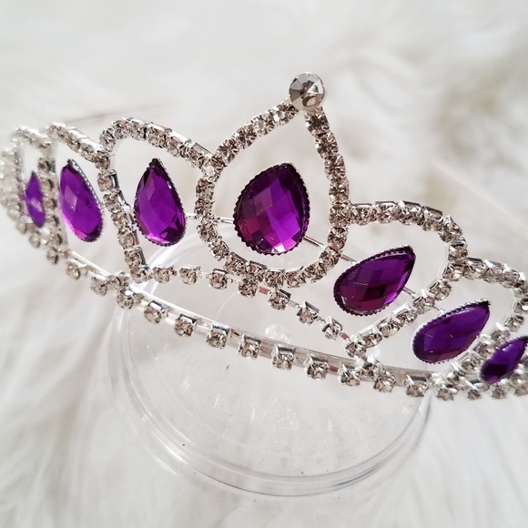 handmade Accessories - Purple Dreams Tiara Crown Swarovski Crystal Jewel